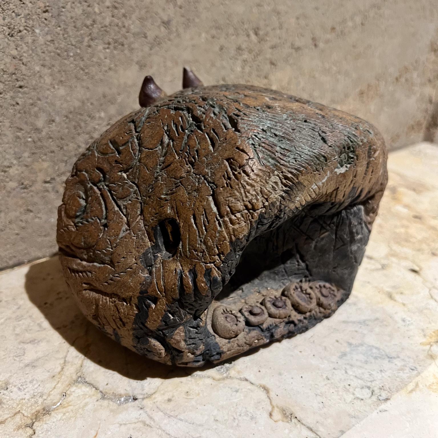 1970s Studio Pottery Sculptural Art Abstract Sphere In Good Condition For Sale In Chula Vista, CA