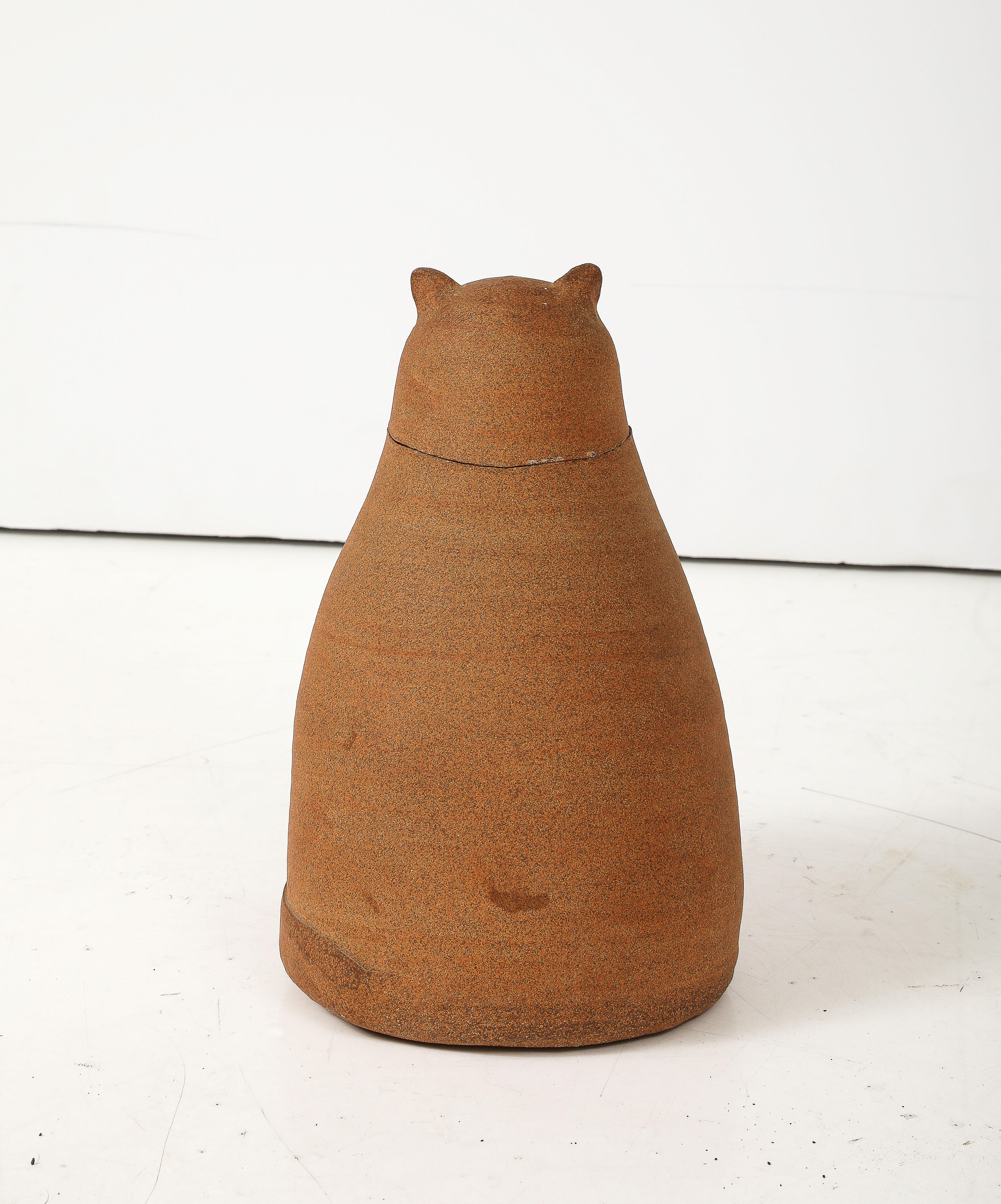 Late 20th Century 1970's Studio pottery Terracotta 