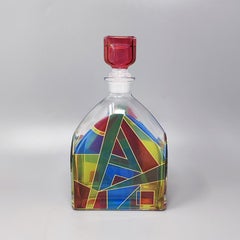 1970s Stunning Decanter or Decorative Bottle by Luigi Bormioli