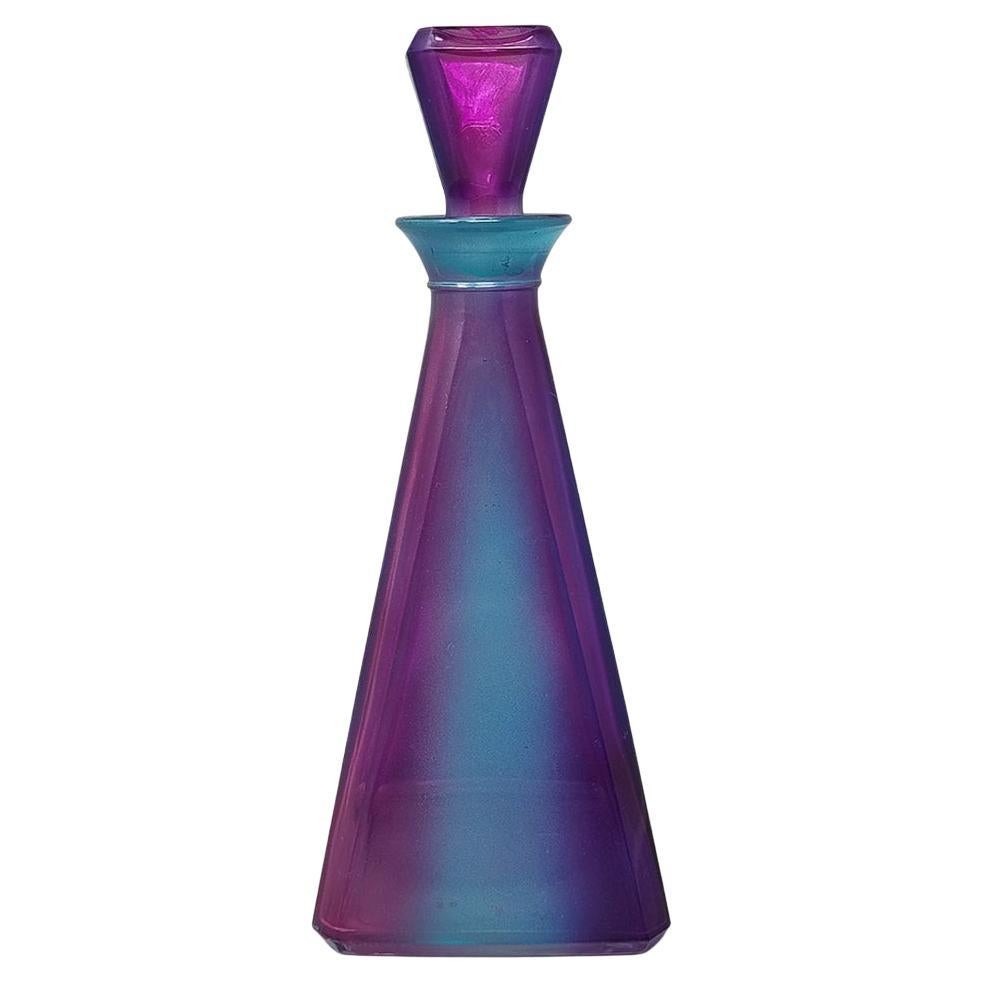 1970er Jahre Atemberaubende Dekanter oder dekorative Flasche von Luigi Bormioli. Hergestellt in Italien