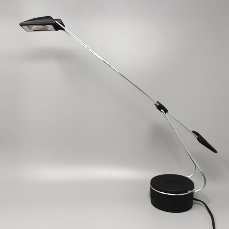 Mid-Century Modern 1970s Stunning Halogen Table Lamp by Gabriele Basilico for Alva-Line, Model 