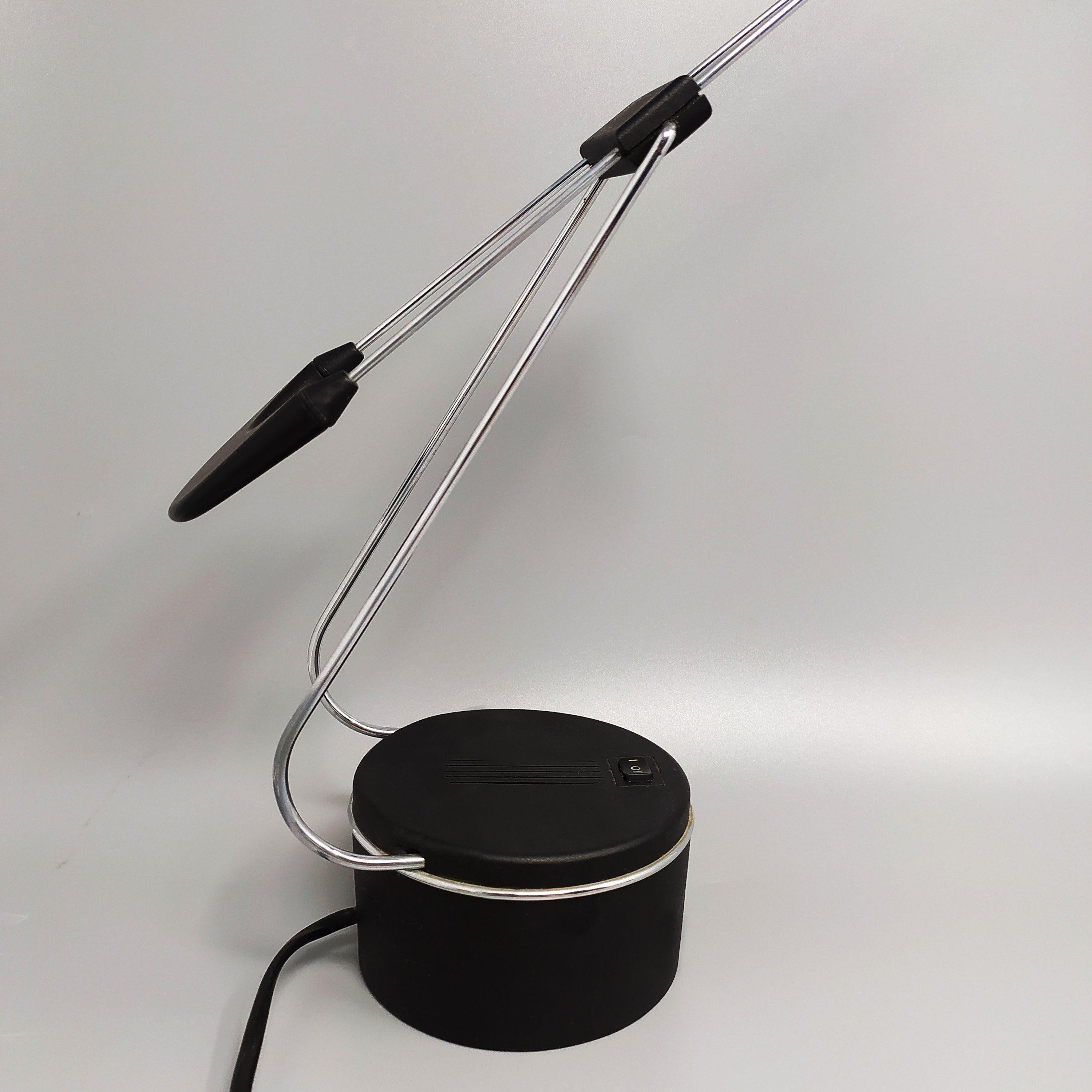 Metal 1970s Stunning Halogen Table Lamp by Gabriele Basilico for Alva-Line, Model 