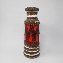 Big Scheurich Lava Vase, Ceramic, Space Age Style, Italy, 1970s