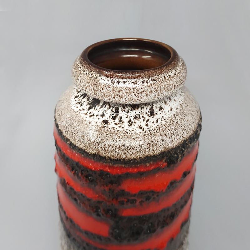 Allemand Superbe vase original en lave Big Scheurich des années 1970 en vente