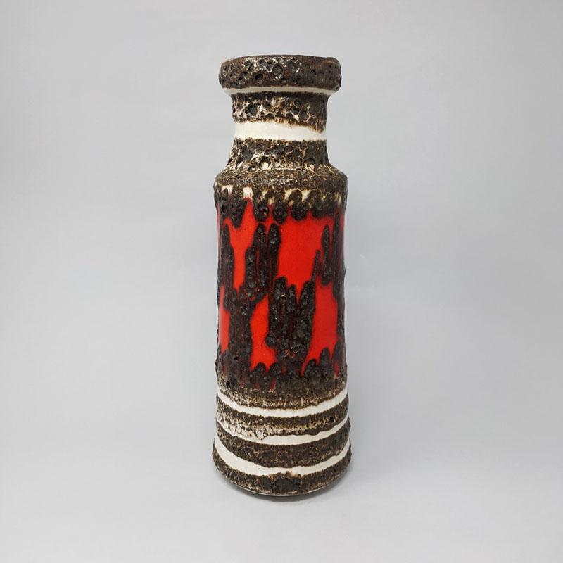 1970er Jahre Atemberaubende Original Big Scheurich Lava Vase (Italienisch) im Angebot