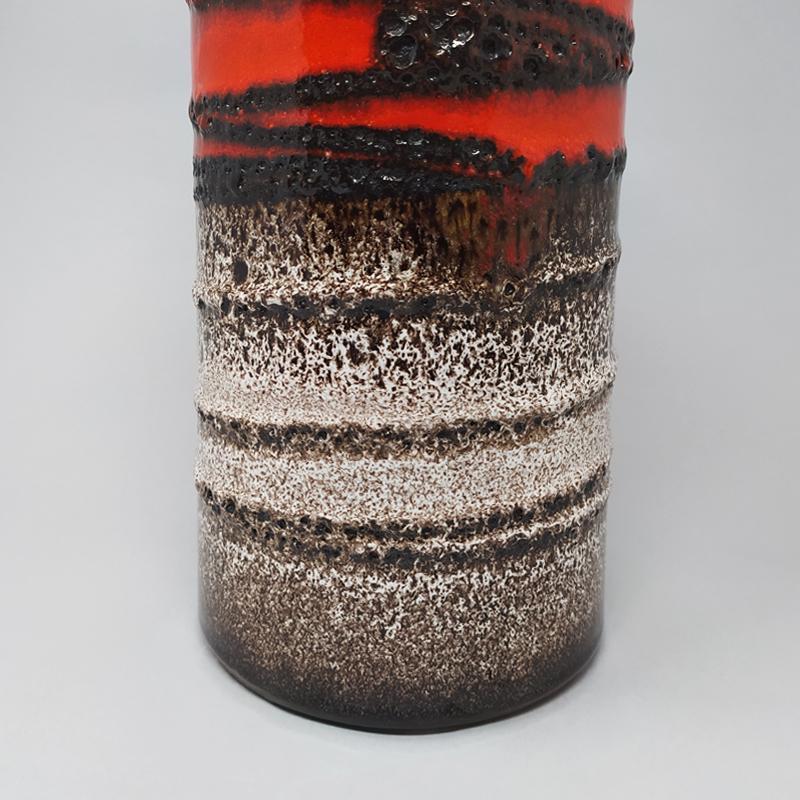 Superbe vase original en lave Big Scheurich des années 1970 Excellent état - En vente à Milano, IT