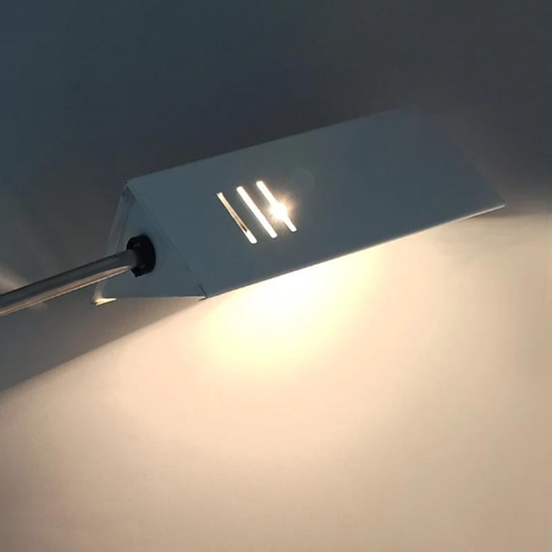 Atemberaubende Original Vintage-Tischlampe in Weiß, 1970er Jahre, Design von Veneta Lumi (Metall) im Angebot