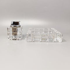1970s Stunning Smoking Set in Crystal by Kristall Krisla, Made in Italy