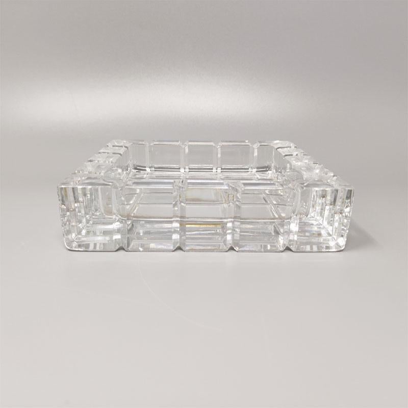 Late 20th Century 1970s Stunning Smoking Set in Crystal by Kristall Krisla, Made in Italy