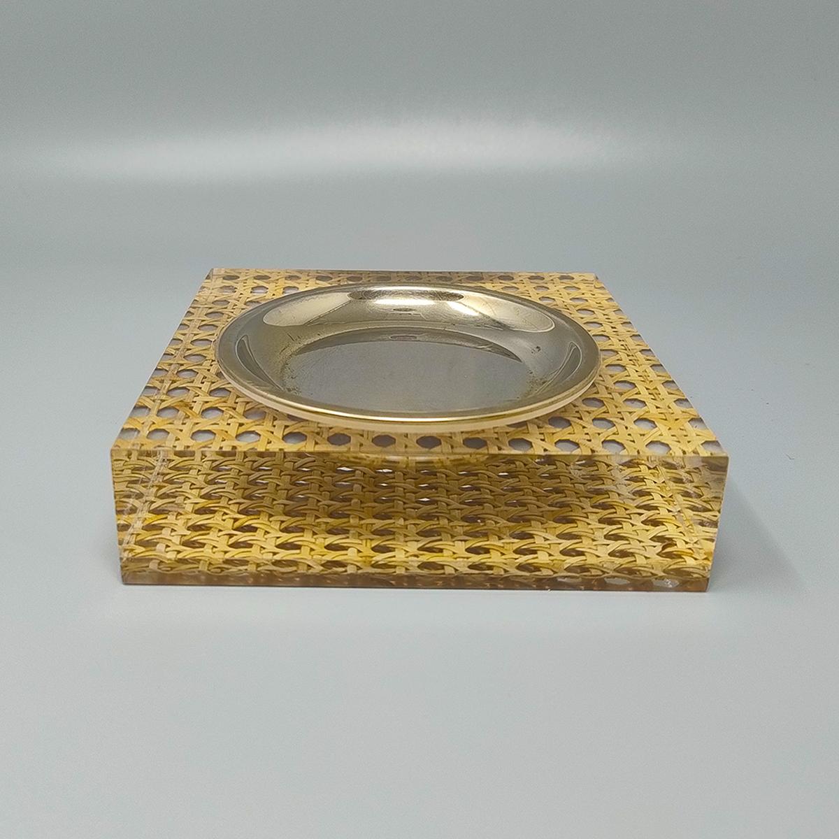 Set da fumo anni '70 in paglia di Vienna di Geolel. Prodotto in Italia in vendita 1