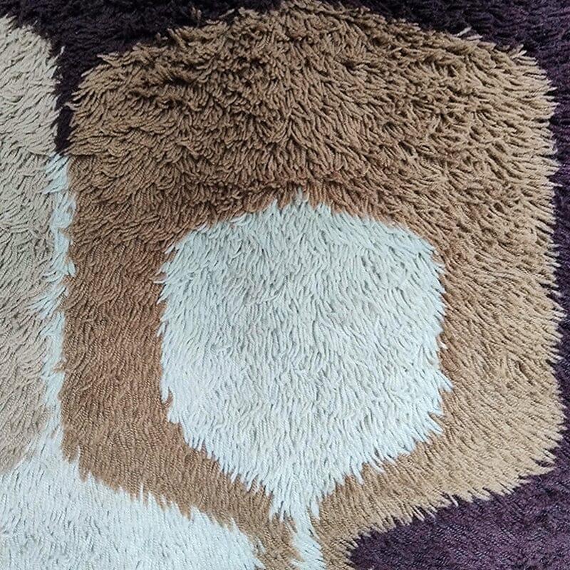 italien 1970s Stunning  Tapis A Space en laine. Fabriqué en Italie en vente