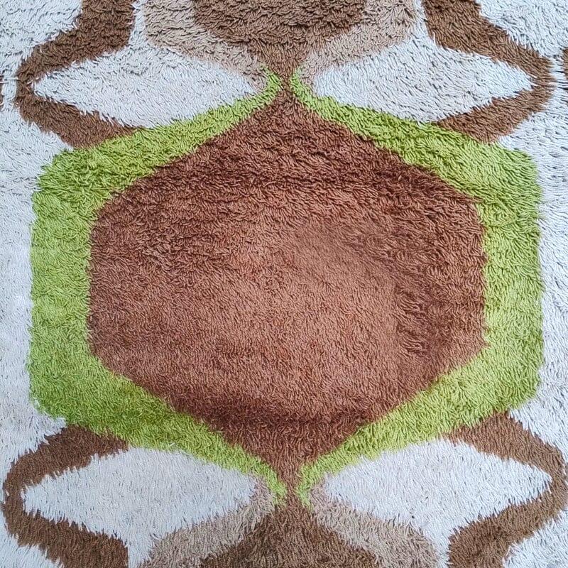 Laine 1970s Stunning  Tapis A Space en laine. Fabriqué en Italie en vente