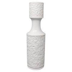 1970s Stunning Space Age White Vase in Bavaria's Porcelain, Made in Germany