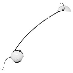1970s Stunning White Table Lamp "Alina" by Valenti with Box, Made in Italy