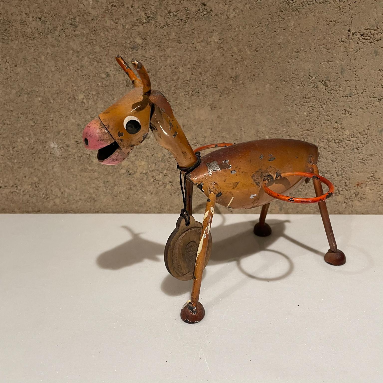 Mexican 1970s Style Manuel Felguerez Modernist Brown Donkey Valet Caddy Viva Mexico For Sale