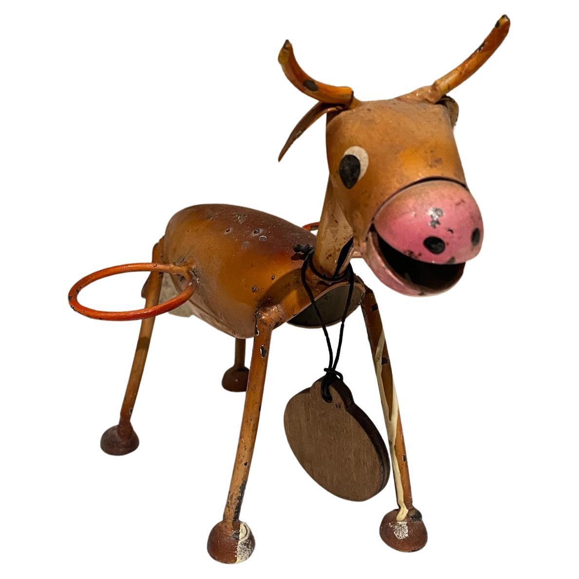 1970s Style Manuel Felguerez Modernist Brown Donkey Valet Caddy Viva Mexico For Sale