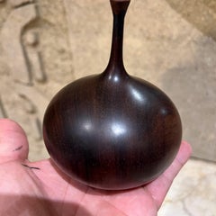 1970s Style of Rude Osolnik Exotic Turned Wood Bud Vase