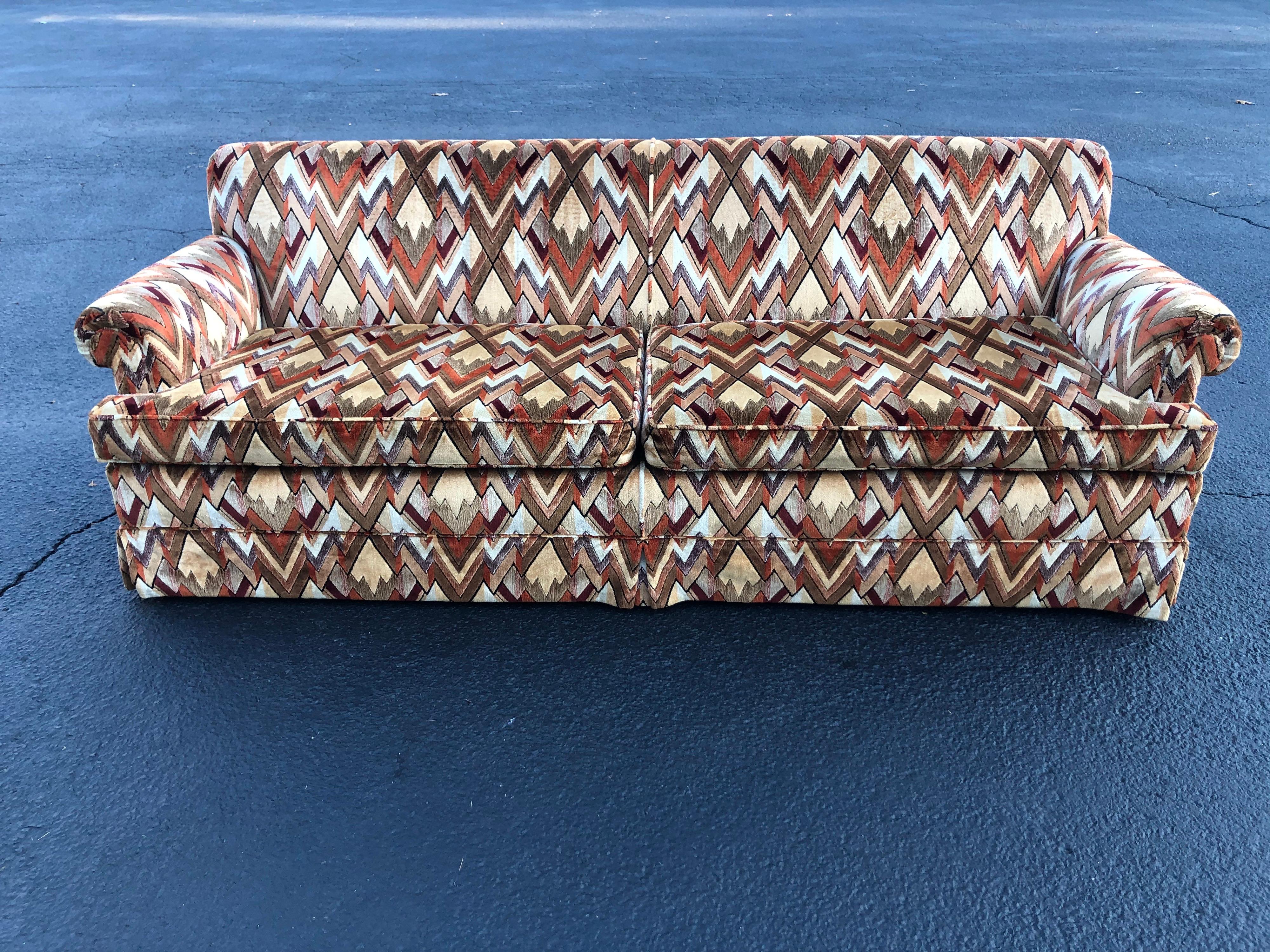 chevron sofa