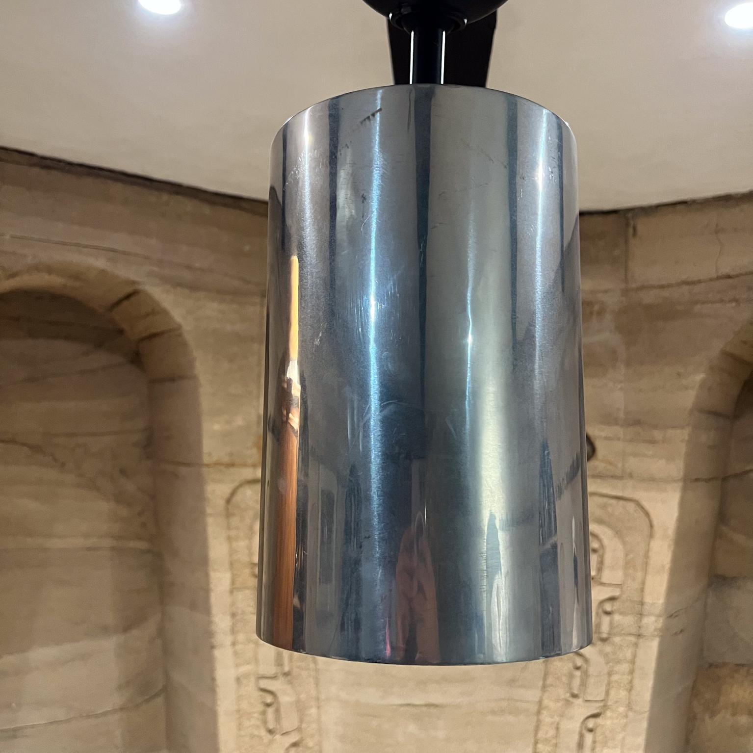 1970s Style Sonneman Set of Five Bauhaus Flush Ceiling Lamps In Good Condition For Sale In Chula Vista, CA