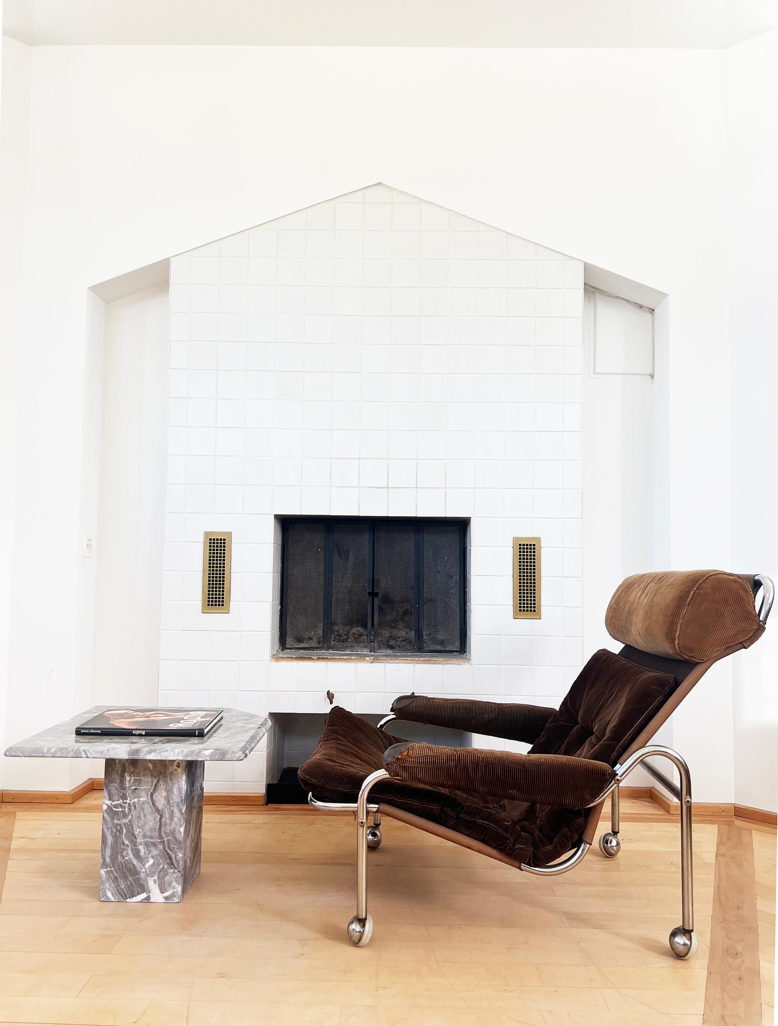 Rara, originale poltrona lounge Easy chair degli anni '70 modello 