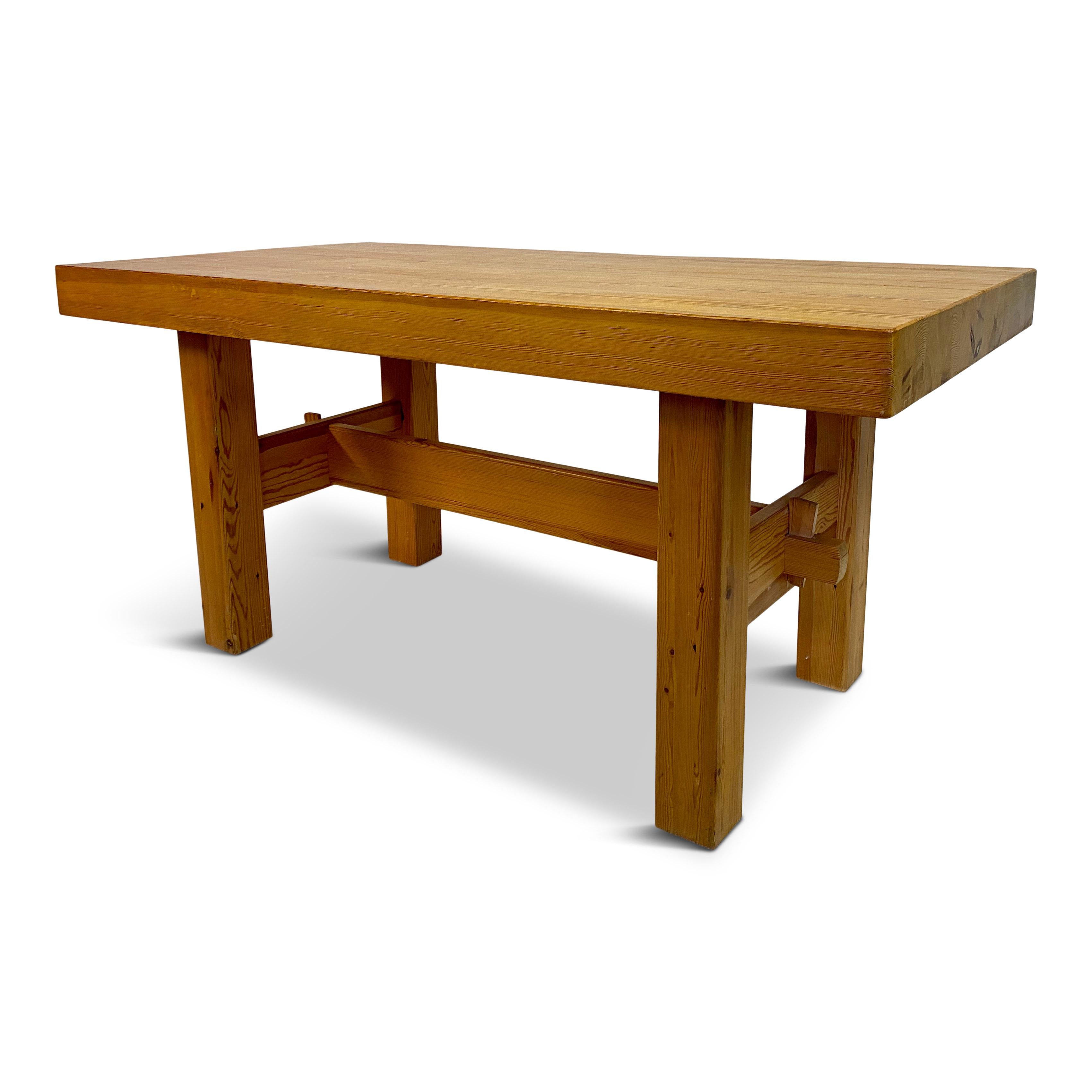 Dining table or desk

Pine

Simple chunky style

Sweden 1970s