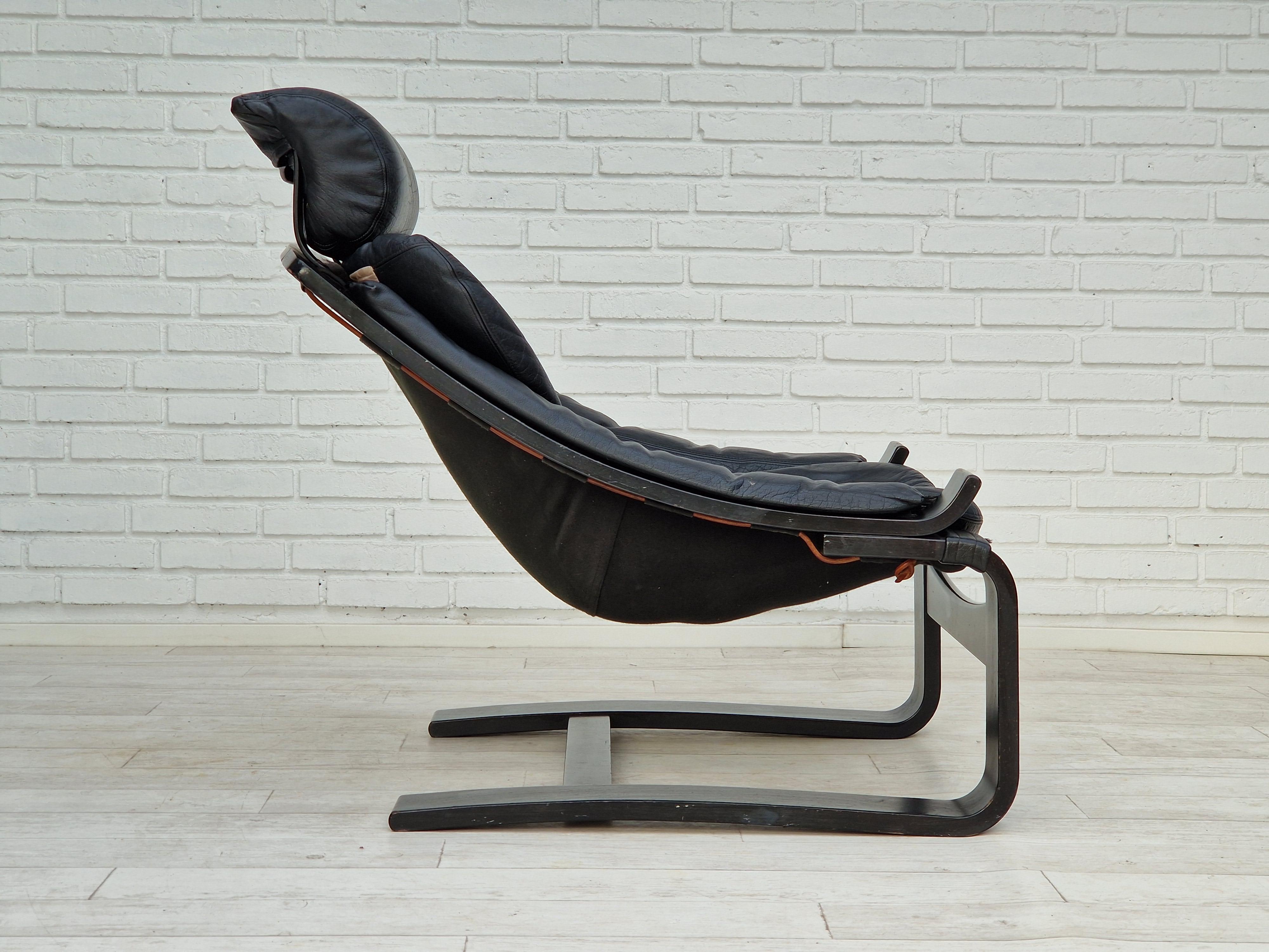 1970s, Swedish Design by Ake Fribyter for Nelo, Set of Two Kroken Lounge Chair In Good Condition For Sale In Tarm, 82