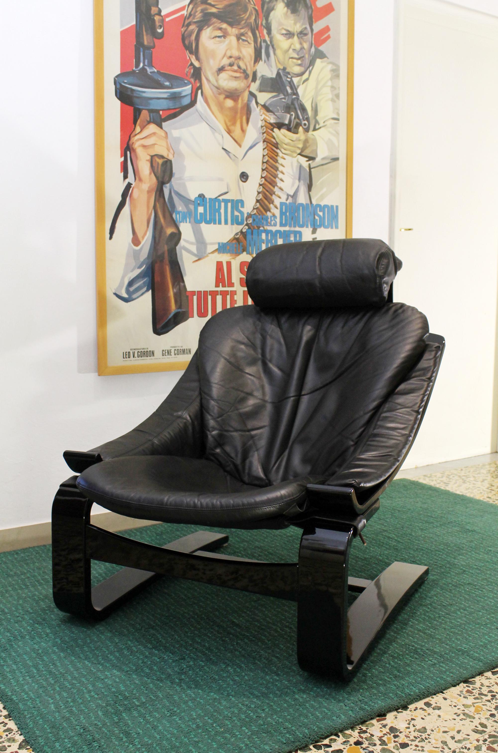 1970s  Swedish Design by Åke Fribytter for Nelo, Kroken Lounge Chair  READ DES For Sale 8