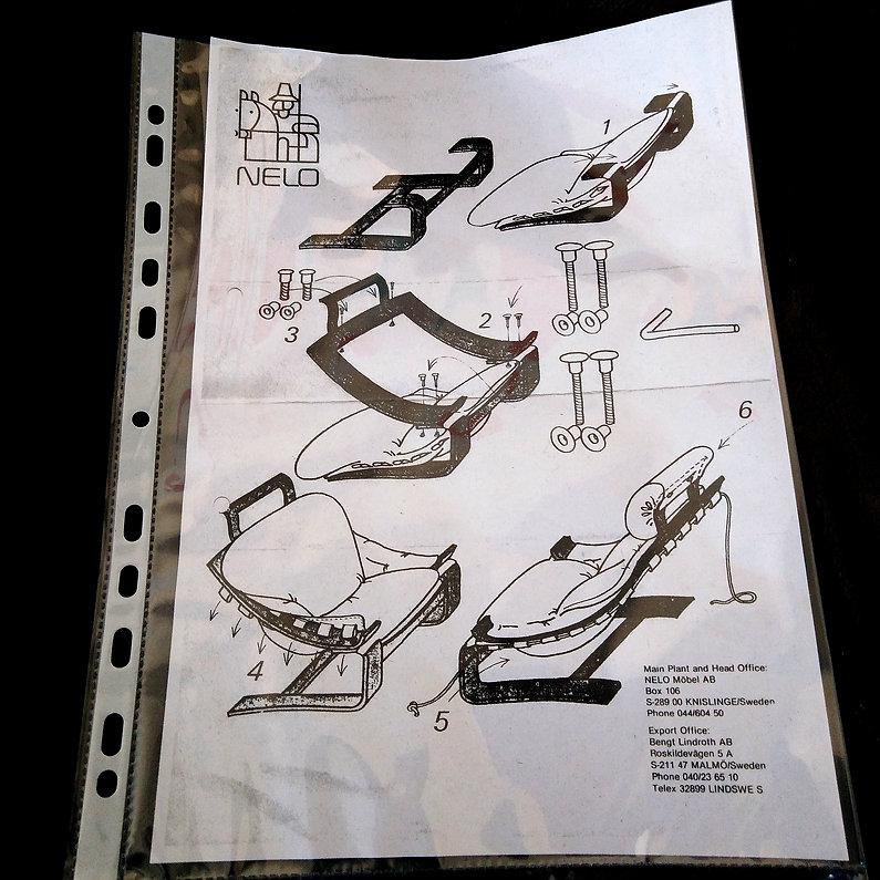 1970s  Swedish Design by Åke Fribytter for Nelo, Kroken Lounge Chair  READ DES For Sale 10