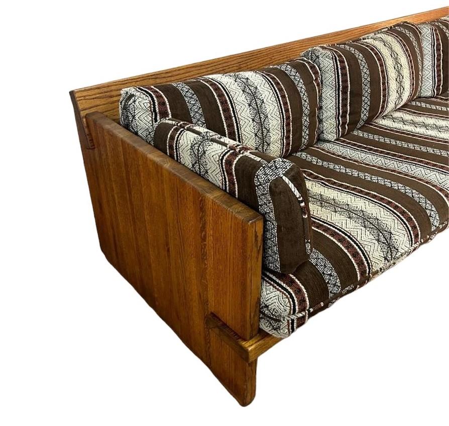 Mid-Century Modern 1970s Swedish Donald Judd Three Seat Sofa with Custom Cushions