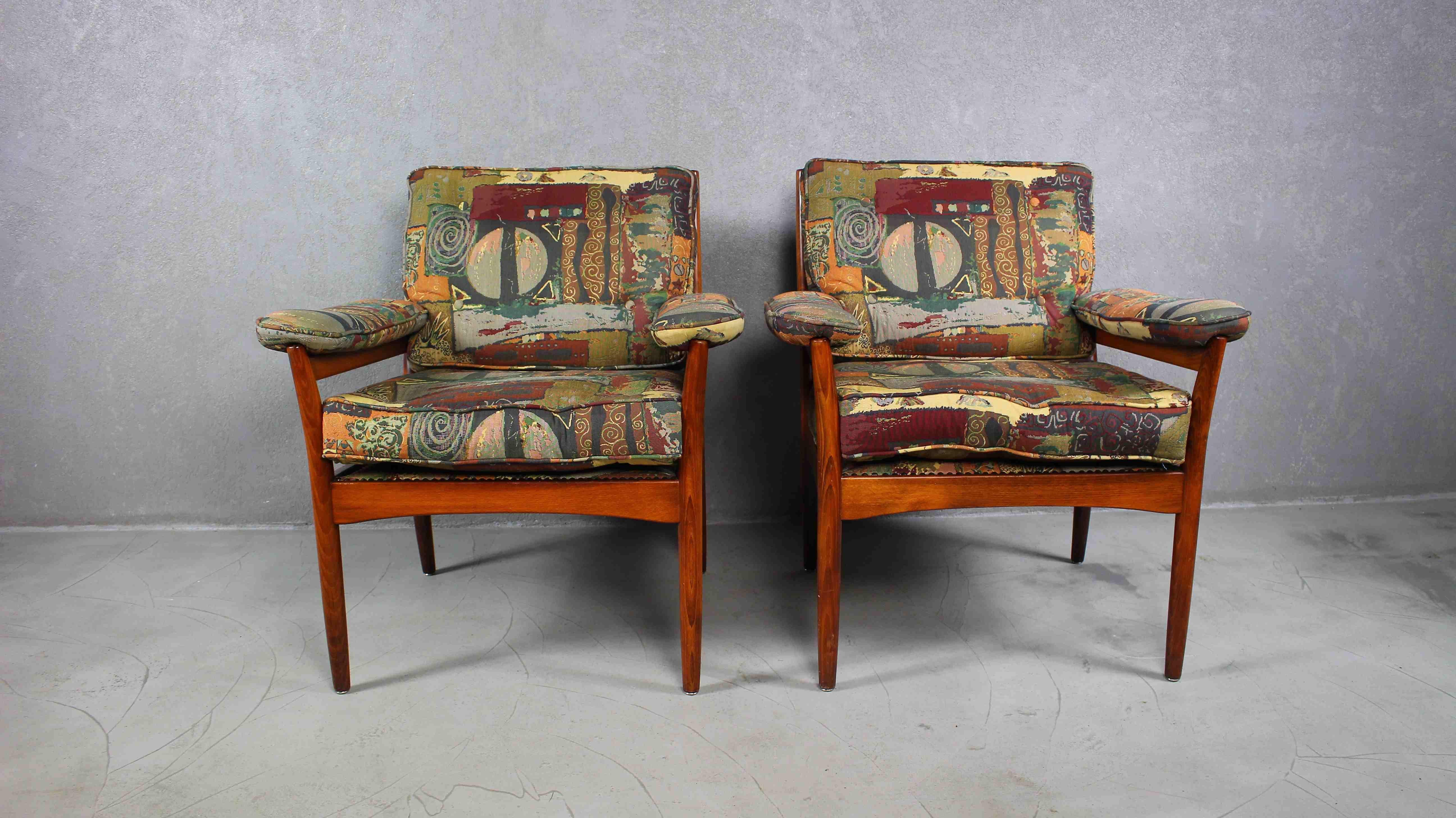 Schwedische Easy Chairs von Gote Mobler aus den 1970er Jahren (Skandinavische Moderne) im Angebot