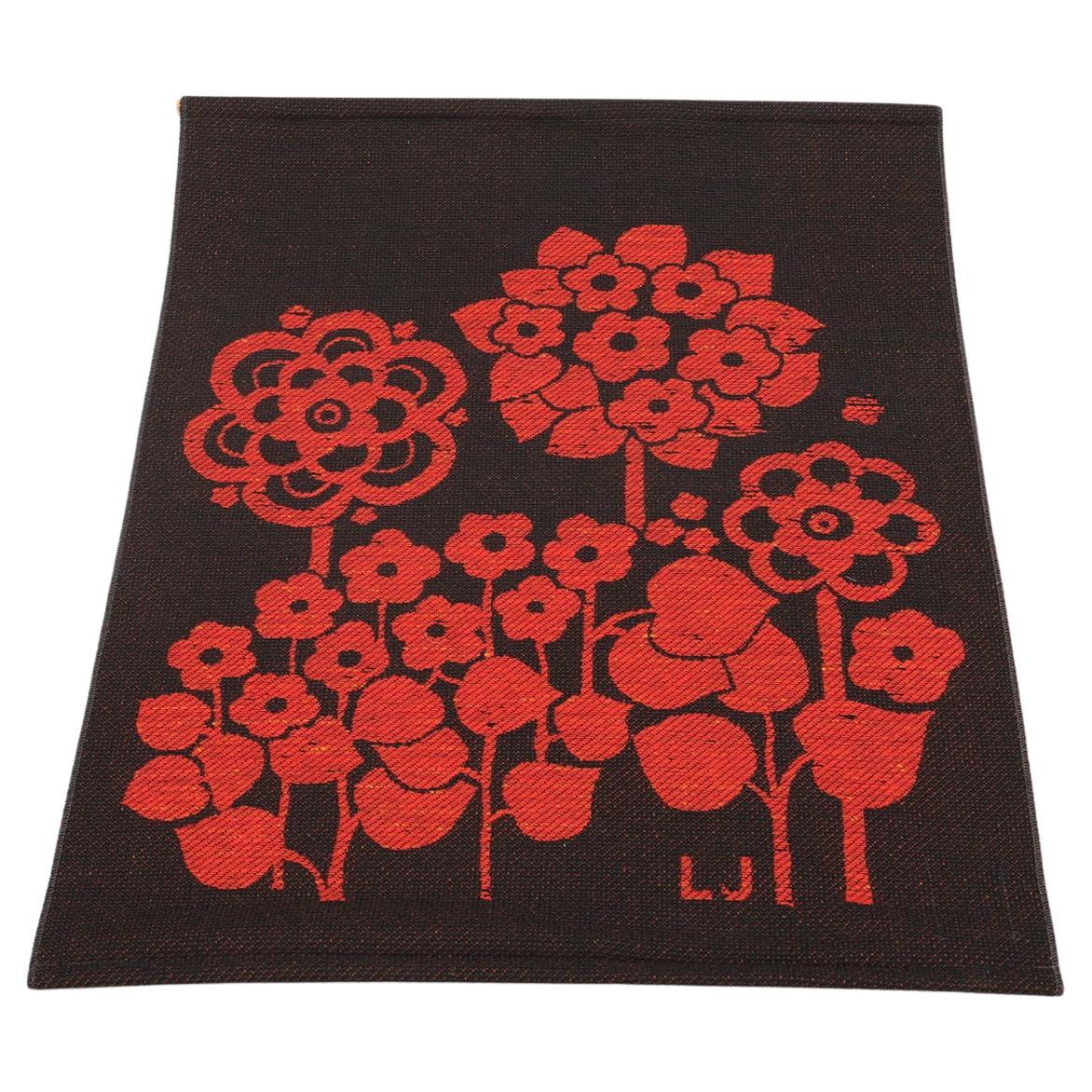 1970s Swedish Floral Wall Hanging For Sale