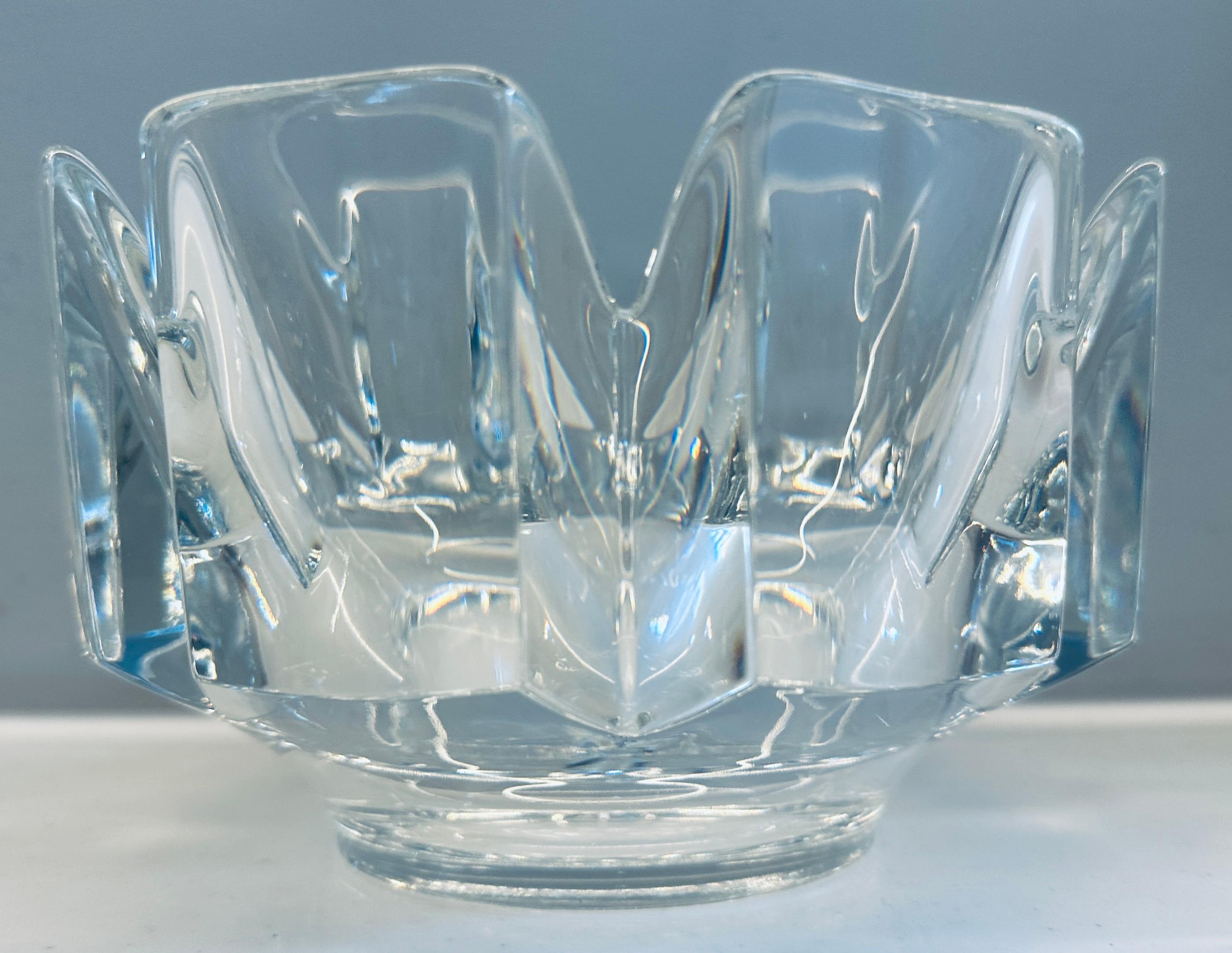 1970s Swedish Orrefors Crystal Glass 