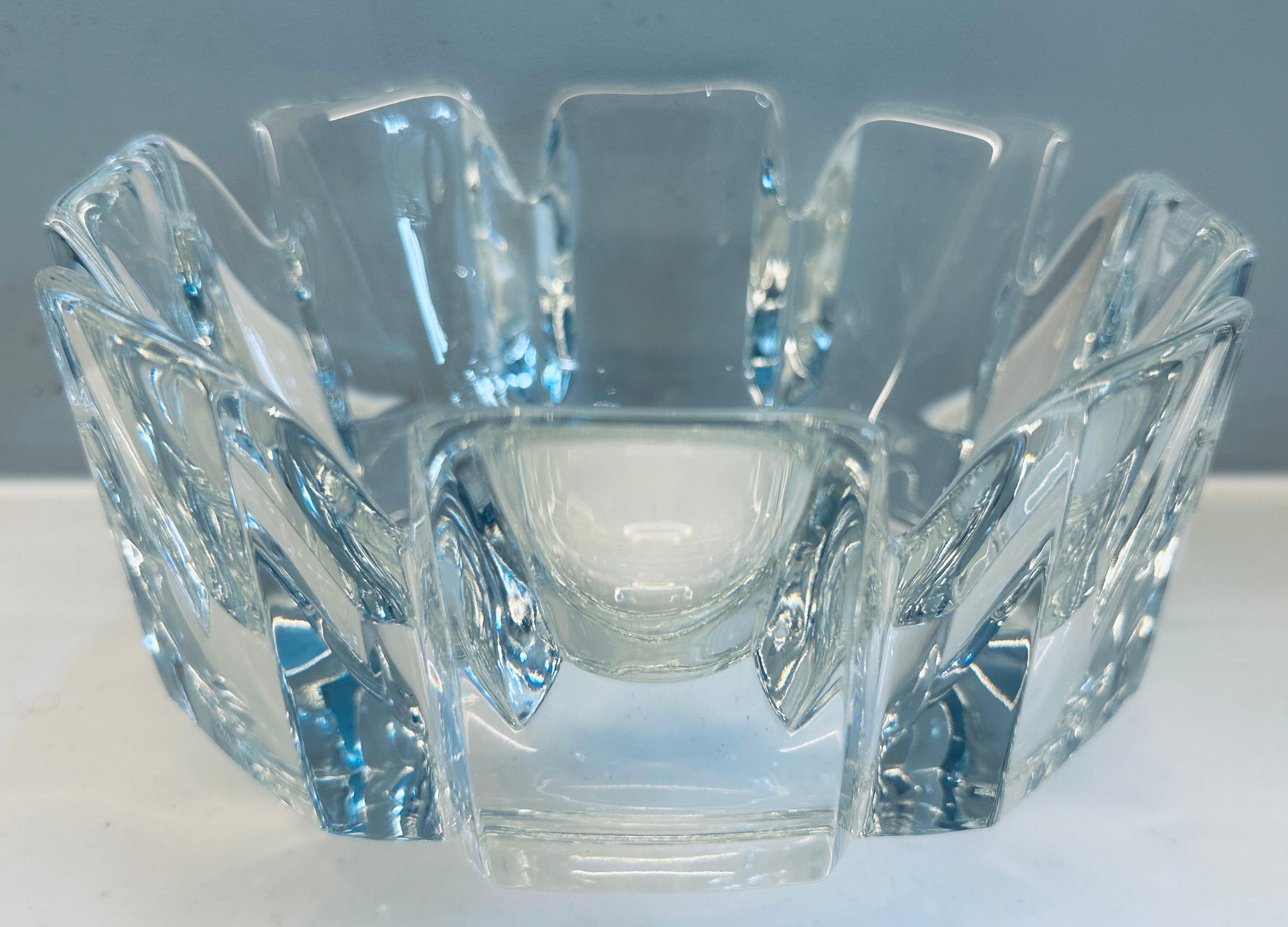 A beautifully designed and heavy crystal 