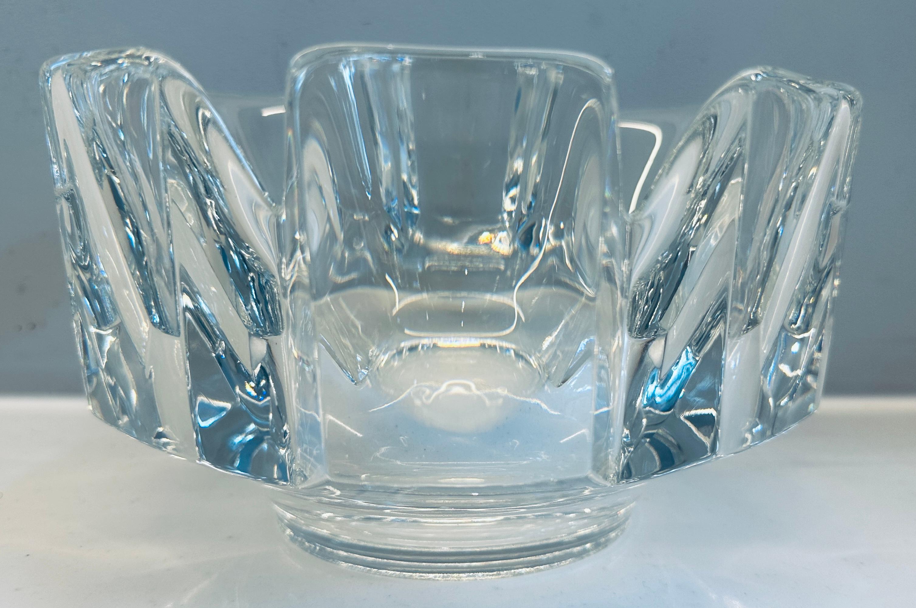 1970s Swedish Orrefors Crystal Glass 