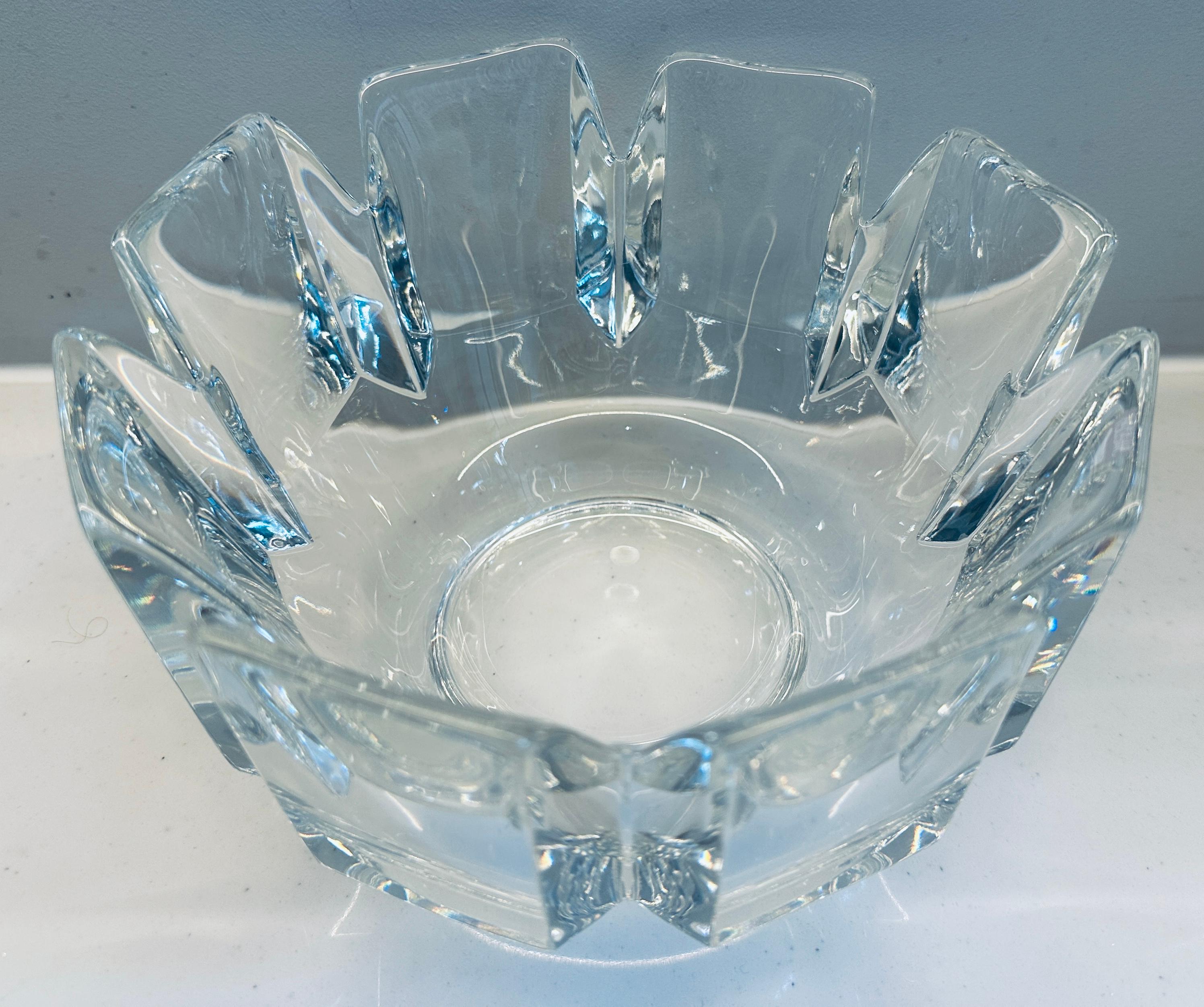 1970s Swedish Orrefors Crystal Glass 