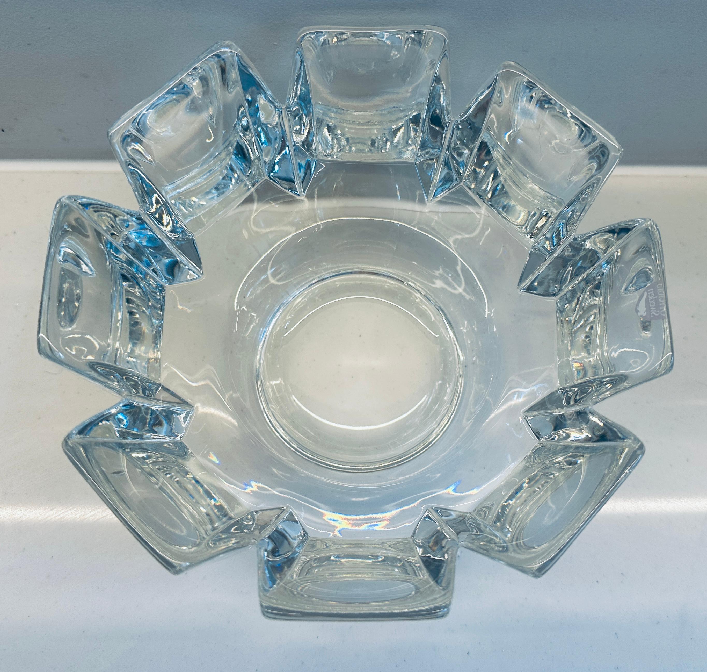 1970s Swedish Orrefors Crystal Glass 