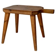 1970, tabouret en pin suédois