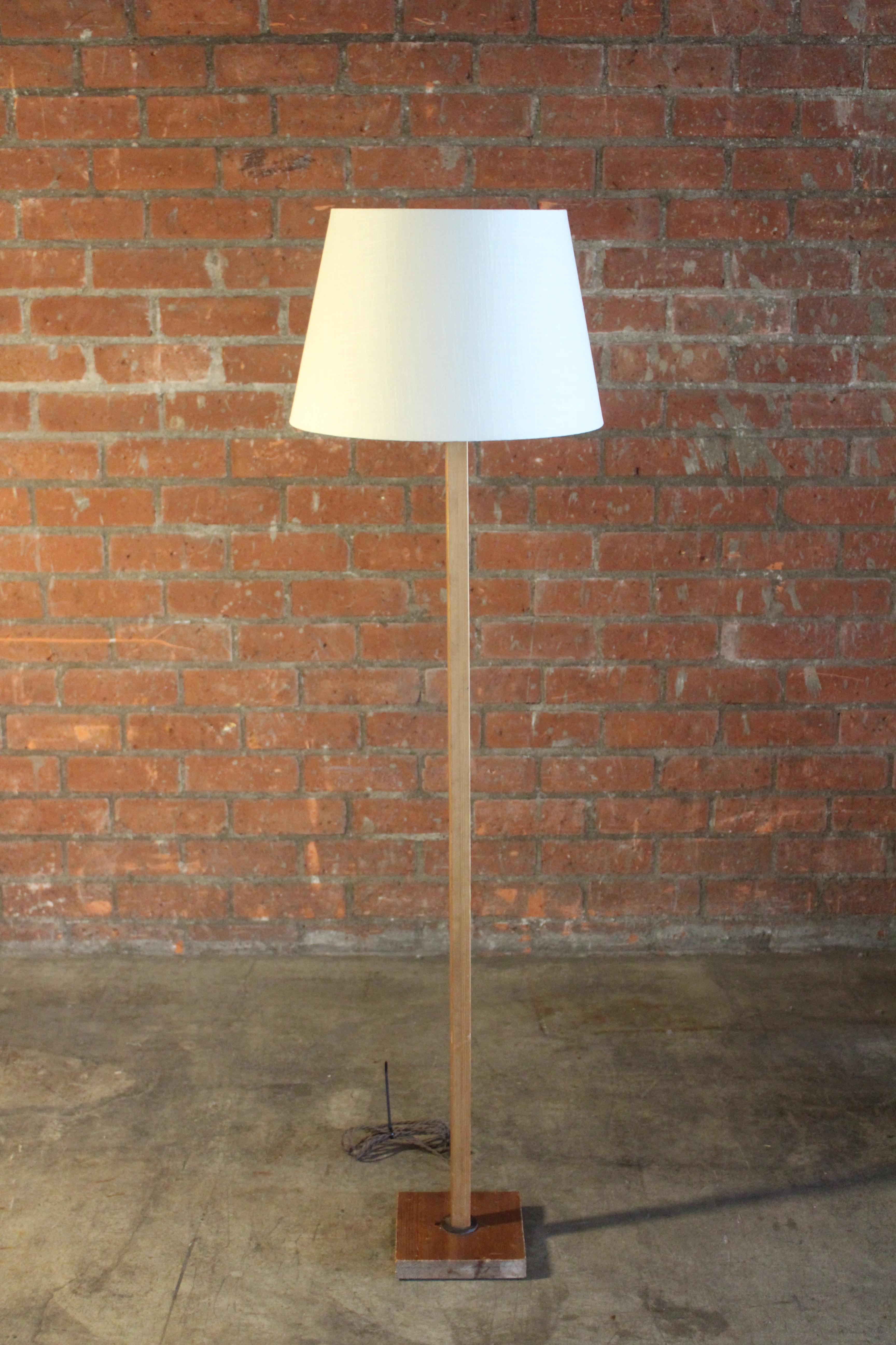 1970s Swedish Pine Wood Floor Lamp 7