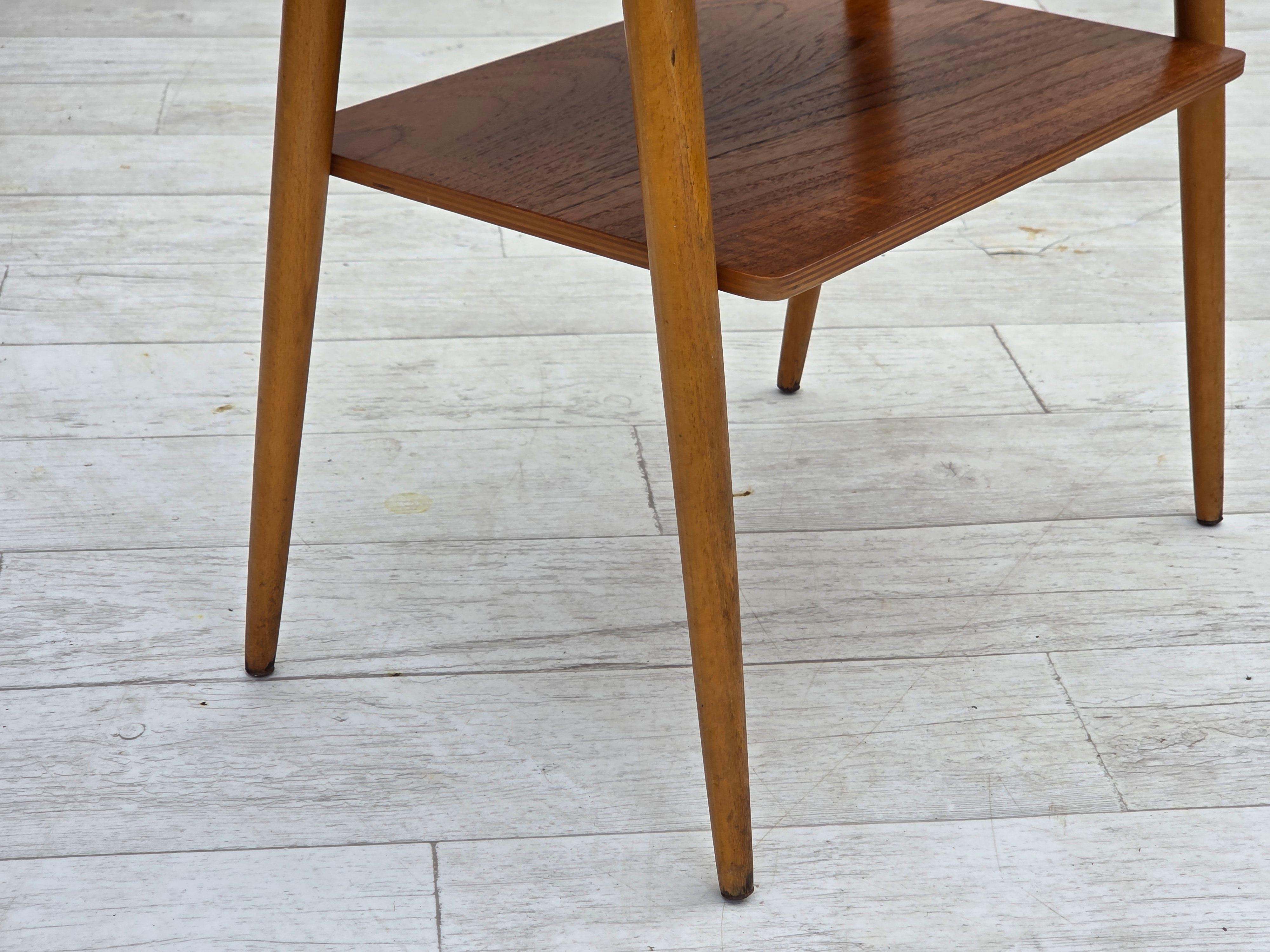 1970s, Swedish side table by AB Carlstrom with drawer, teak wood. in vendita 7