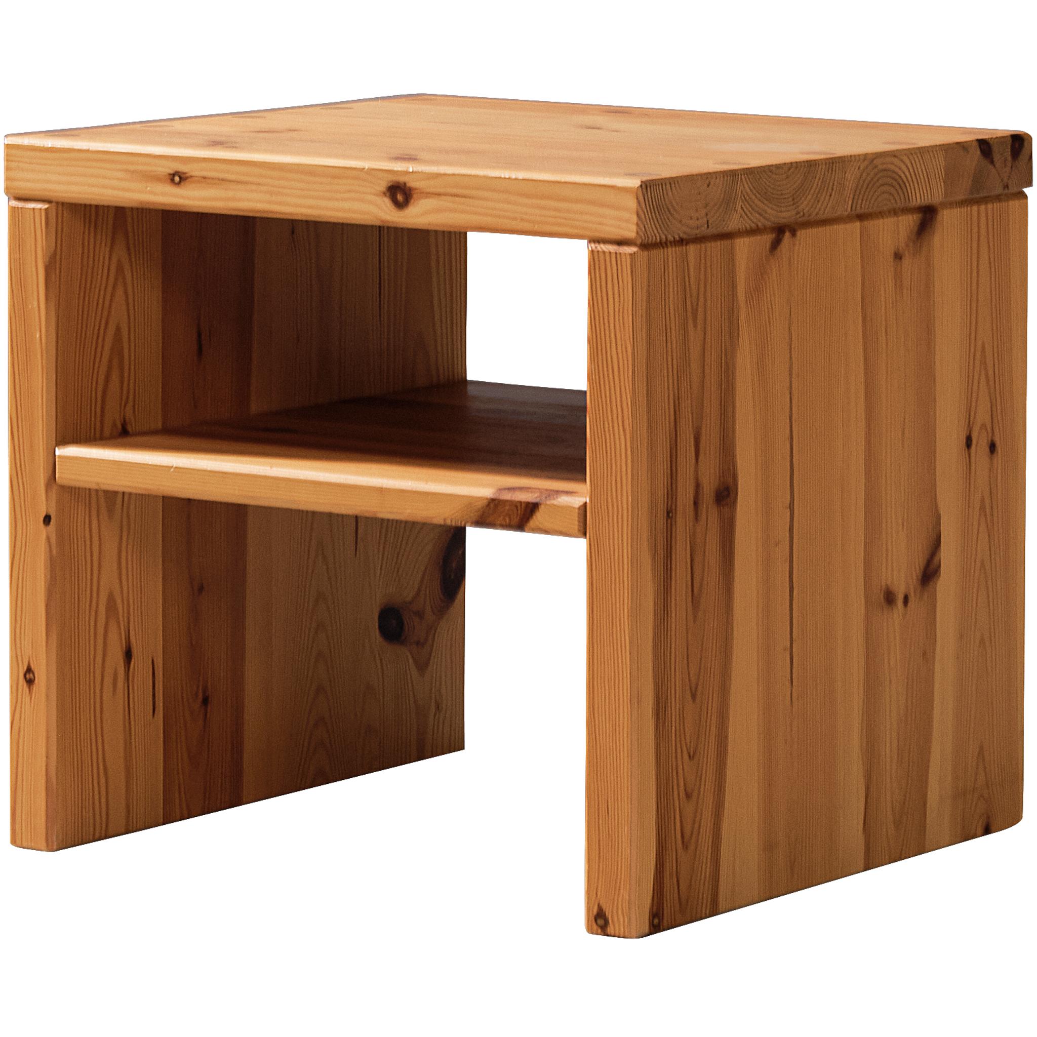 1970s Swedish Side Table in Solid Pine For Sale