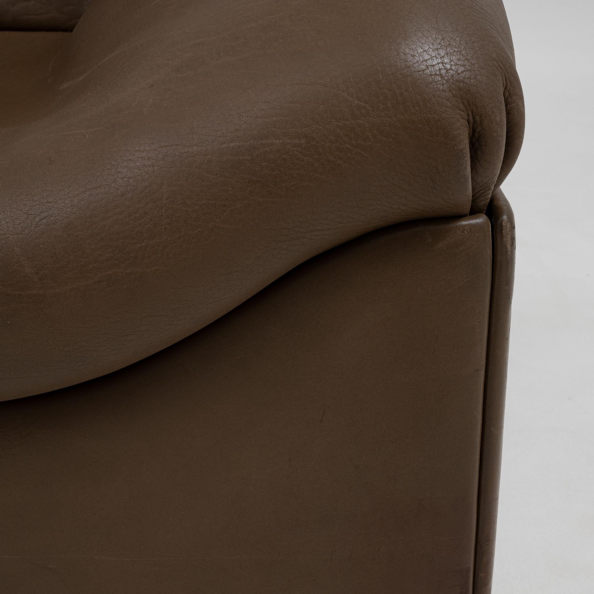 1970s Swiss De Sede DS. 46 Pair Of Leather Armchairs in vendita 8