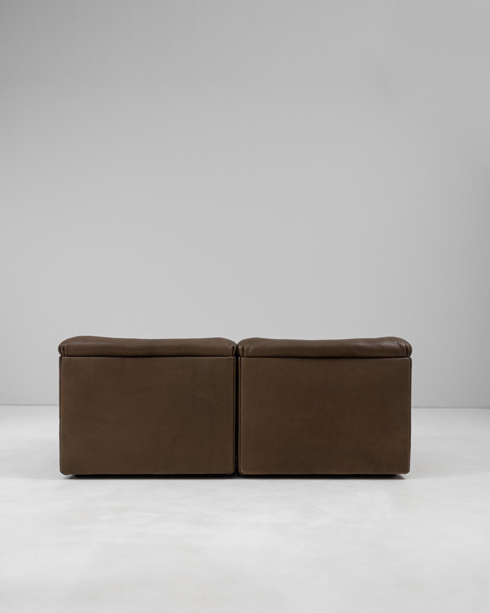Pelle 1970s Swiss De Sede DS. 46 Pair Of Leather Armchairs in vendita