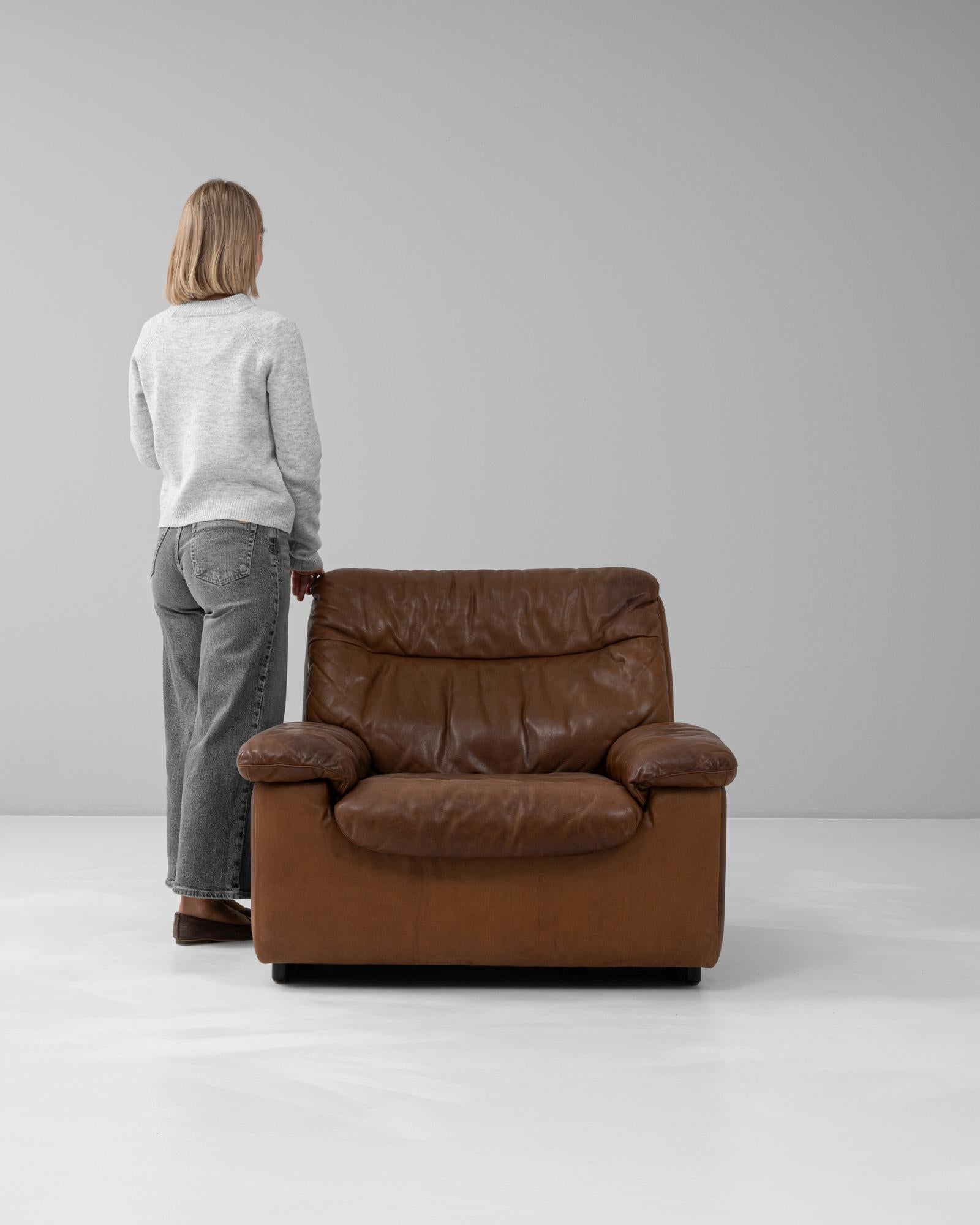 1970 Swiss DS-66 Recliner Armchair By De Sede en vente 6