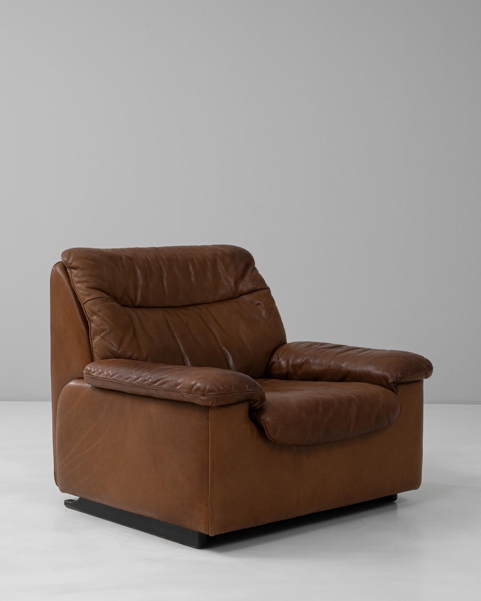 20ième siècle 1970 Swiss DS-66 Recliner Armchair By De Sede en vente