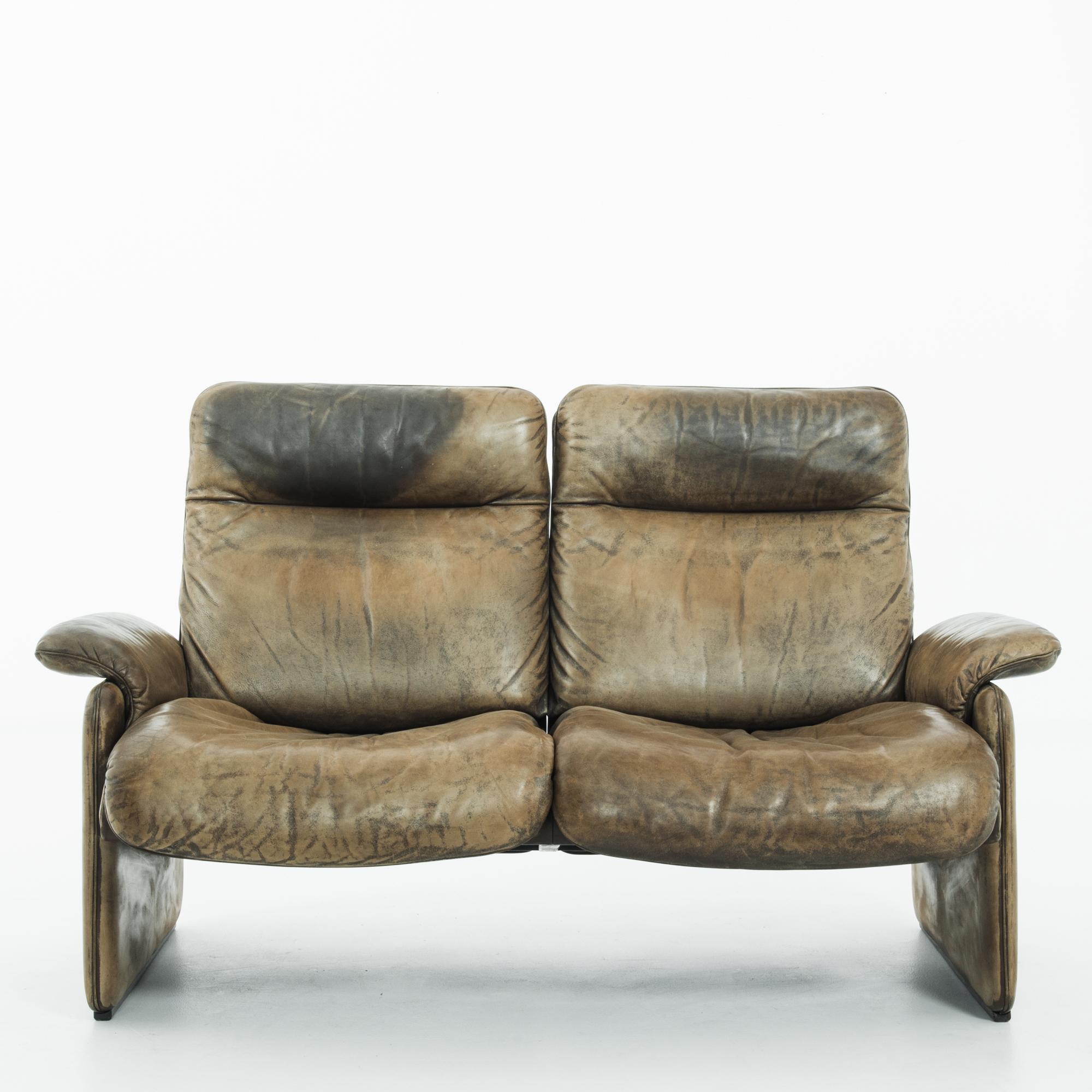 1970s Swiss Leather Sofa by De Sede 5