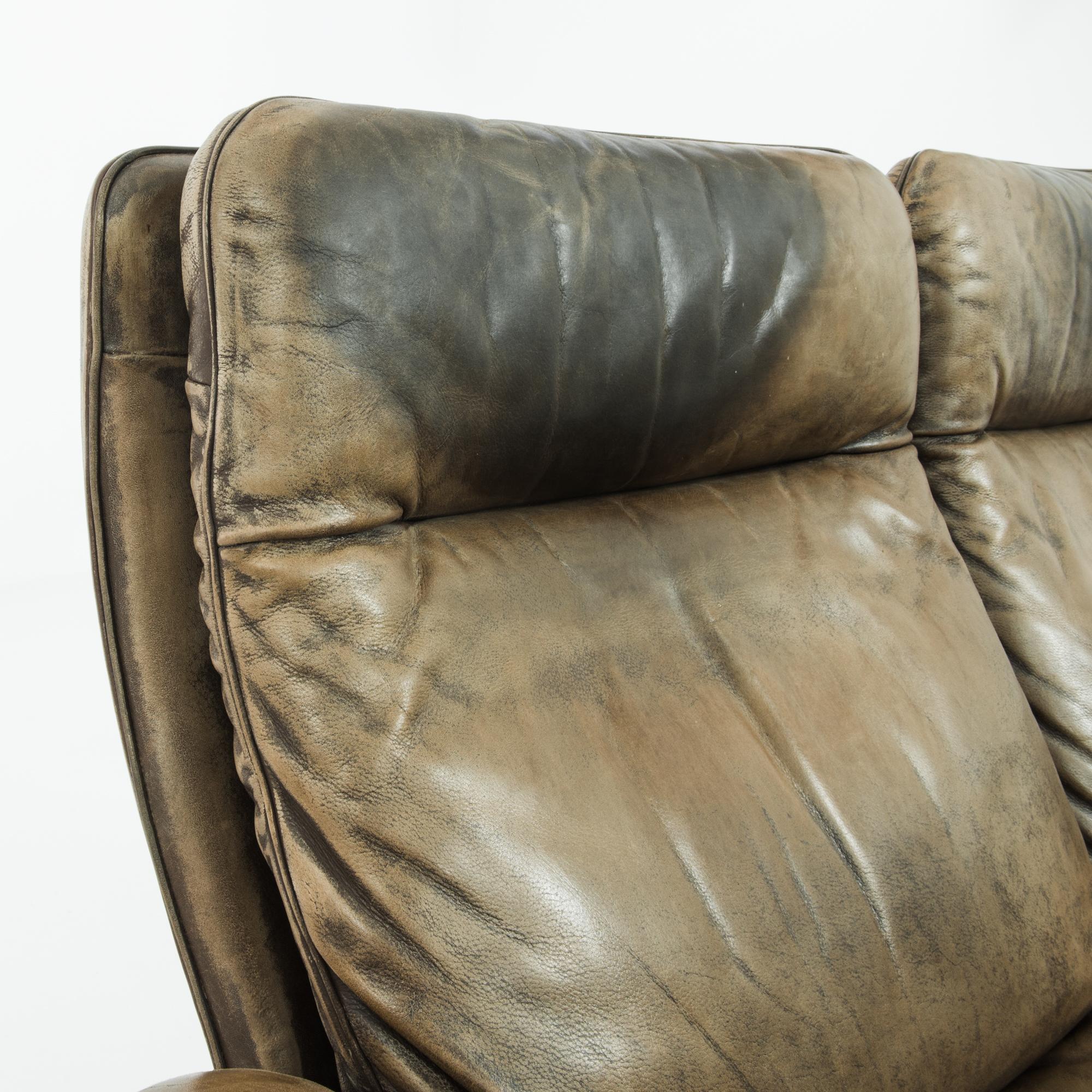 1970s Swiss Leather Sofa by De Sede 2