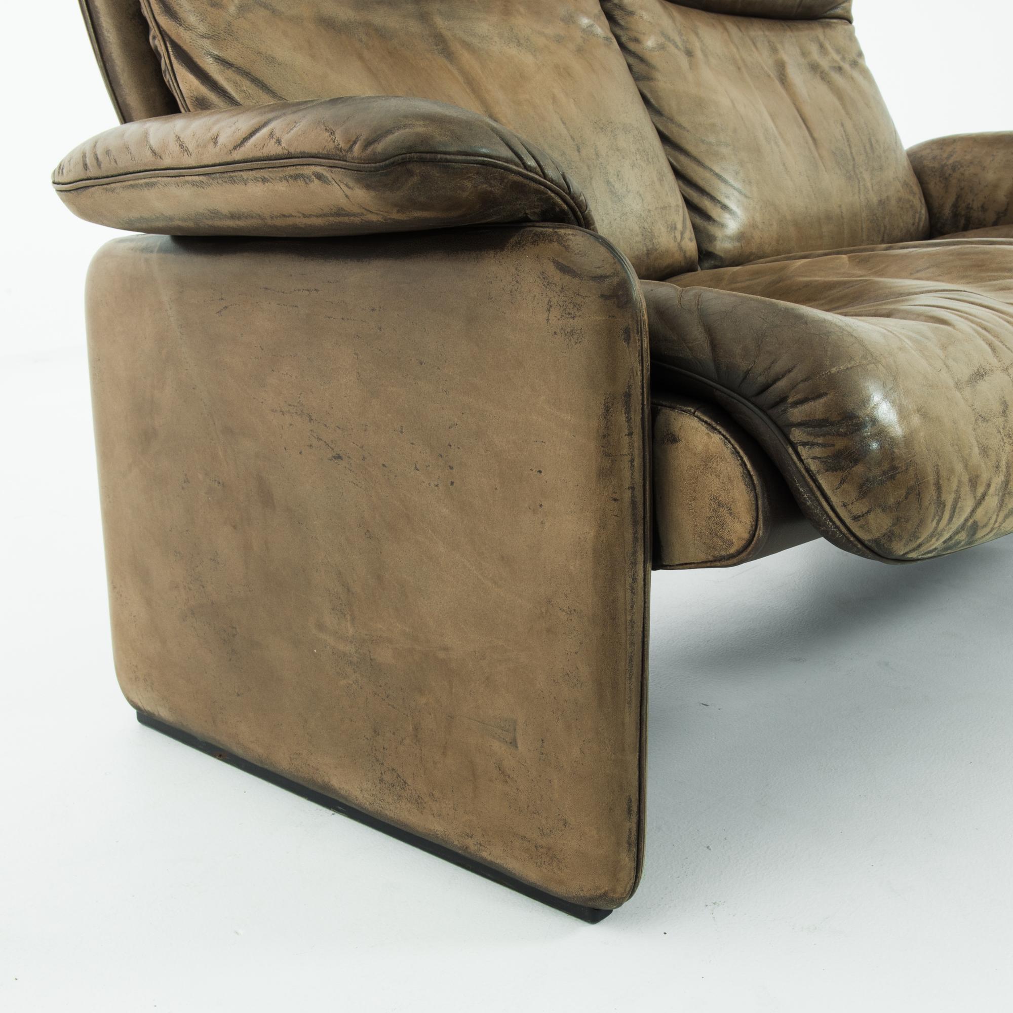 1970s Swiss Leather Sofa by De Sede 3