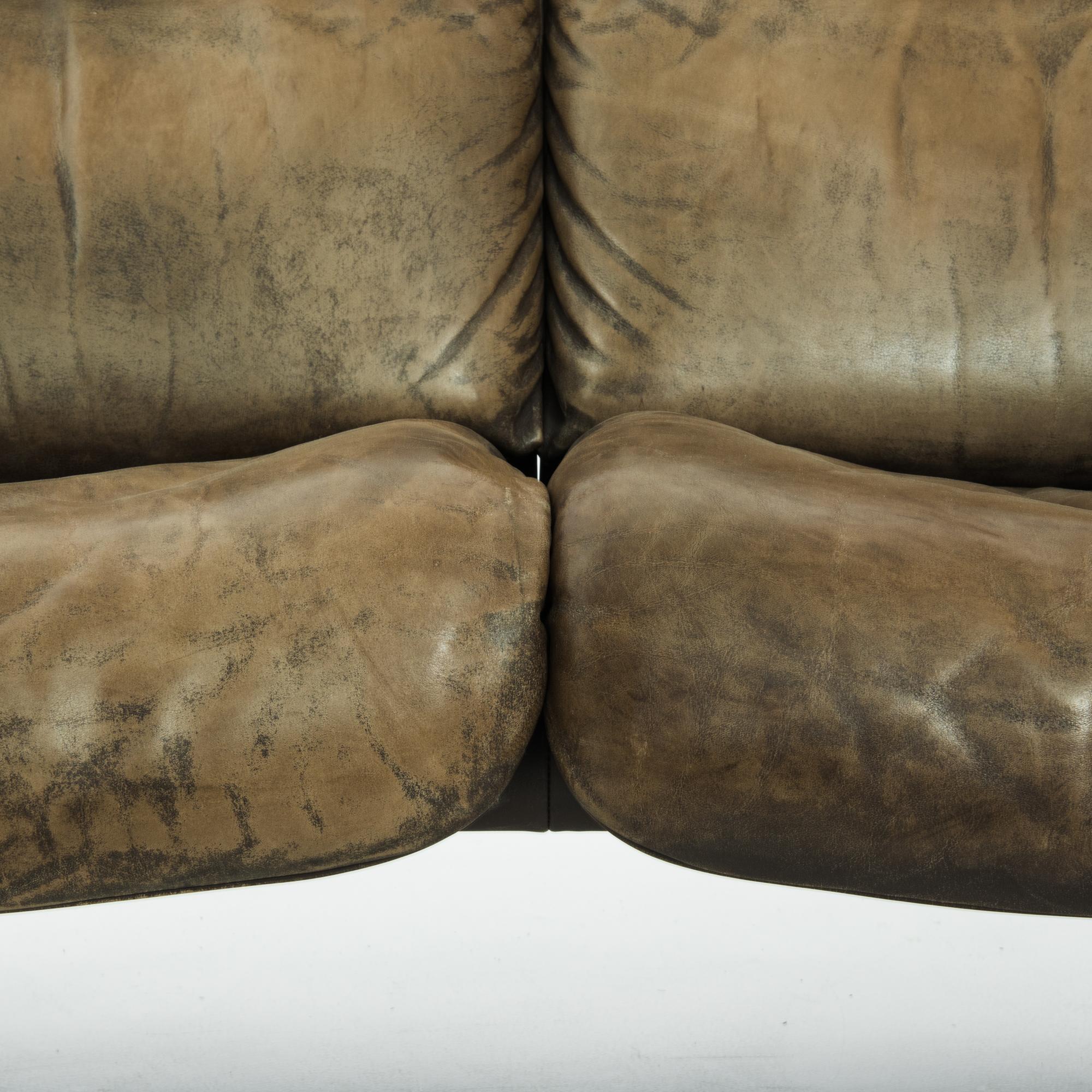 1970s Swiss Leather Sofa by De Sede 4