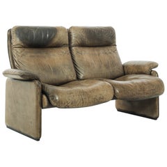 1970s Swiss Leather Sofa by De Sede