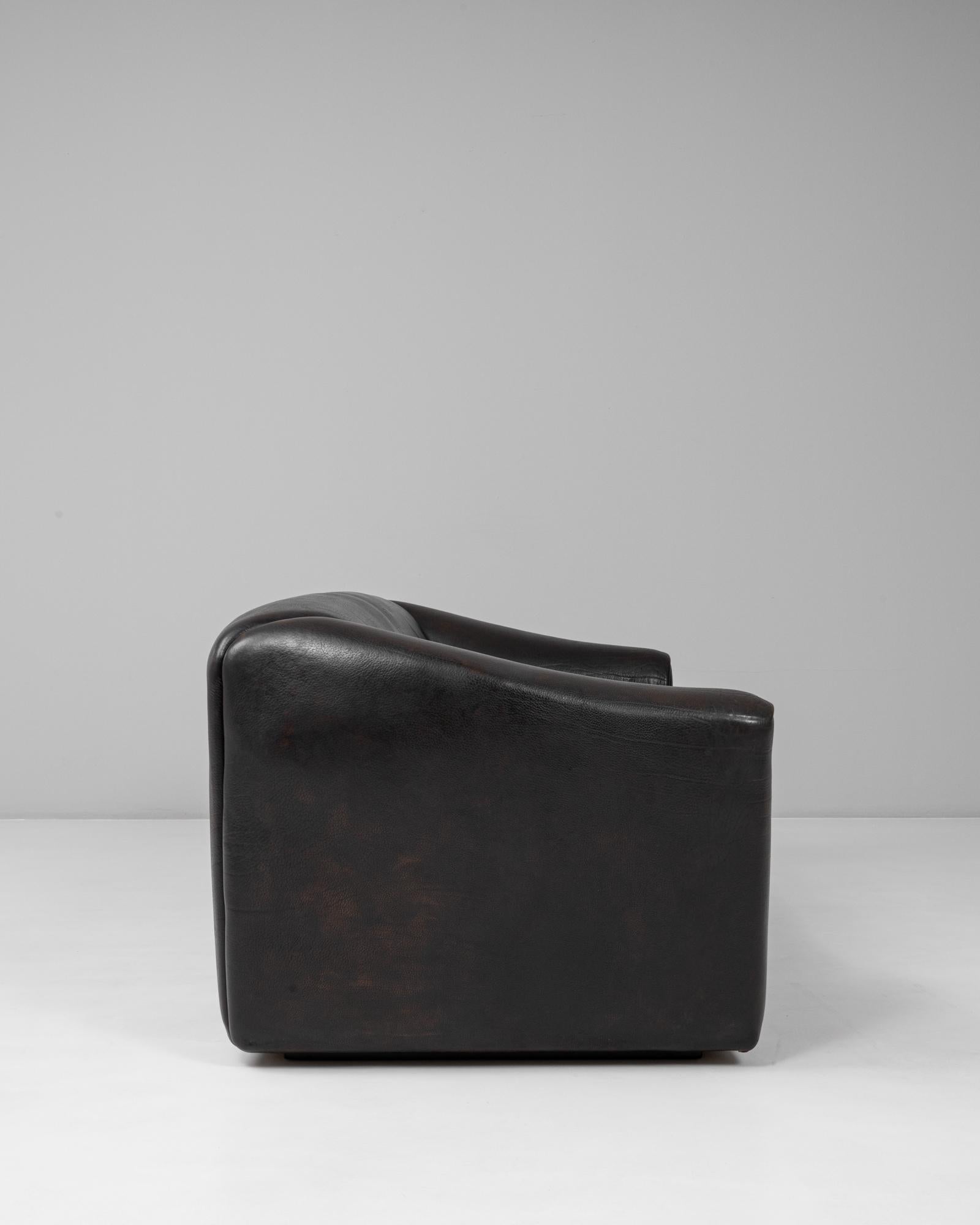 Sofá de cuero suizo de los años 70 Ds 47 By De Sede en venta 8